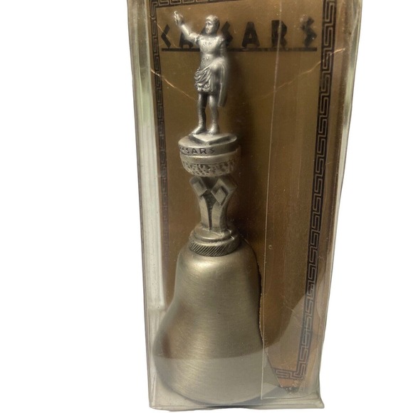 Vintage Caesars Genuine Pewter Collector Bell 3 1/2” Tall New In‎ Box - Picture 5 of 7